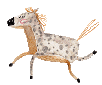 On My Way Horse Sticker by halfbirdmona