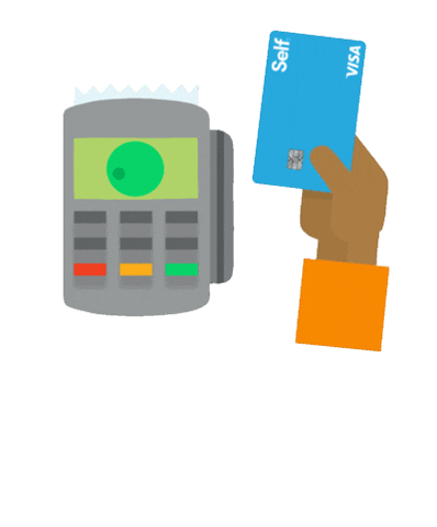 Credit Card Money Sticker by Self Financial, Inc