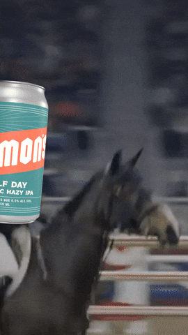 Show Jumping Horse GIF by Harmon's Non-Alc Craft Beer