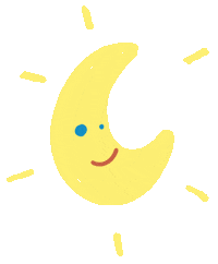 Julistrationen smile hello moon smiling Sticker
