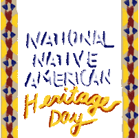 Native American Thanksgiving Sticker by INTO ACTION