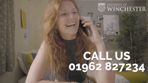 Call Me Phone GIF by University of Winchester