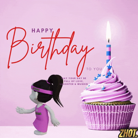 Happy Birthday Celebration GIF by Zhotcita