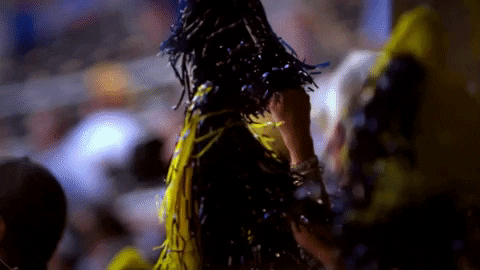 umichathletics giphygifmaker poms michiganbaseball GIF