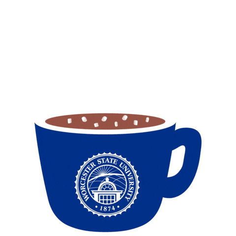 Hot Cocoa Mug Sticker by Worcester State University