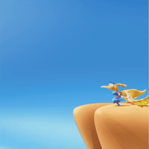 Comedy Falling GIF by Claynosaurz