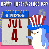 United States Party GIF by Pudgy Penguins