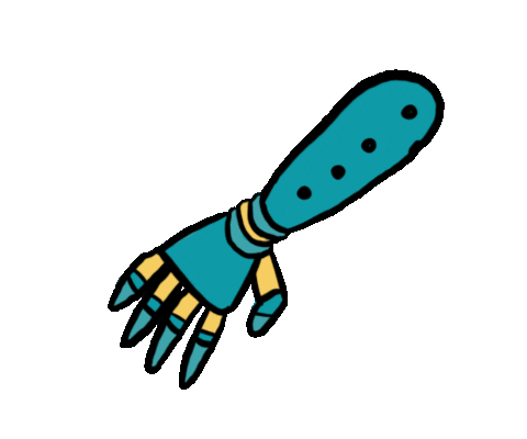 gracemandeville giphyupload robot hand future Sticker