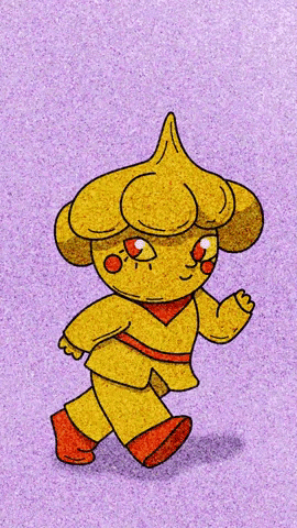 mintpaintart happy walking on my way skipping GIF