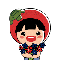 Flowers Hearts Sticker by Ang Ku Kueh Girl and Friends