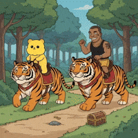 Mike Tyson Jungle Adventure GIF by Kanpai Pandas