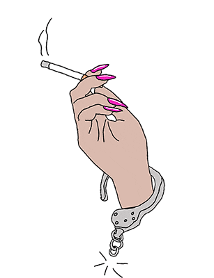 Chain Cigarettes Sticker by TOUSTA BAGS