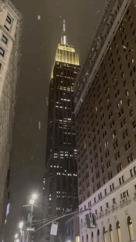 Snow Falls in New York City as Wintry Weather Grips Northeast Atlantic States