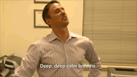 Calm Down Deep Breath GIF by TLC