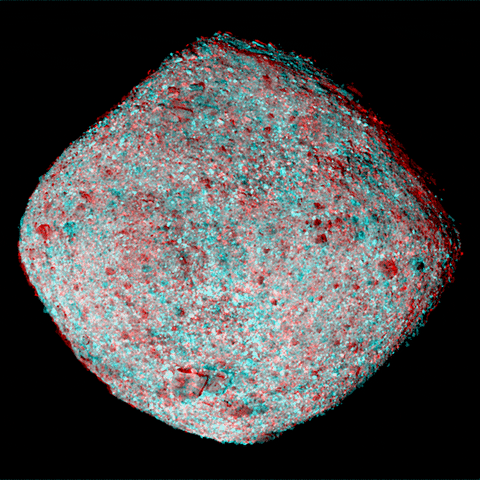gameznet giphyupload 3d asteroid anaglyph GIF