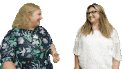IdentifyMarketing women laughing talking pointing Sticker