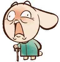 Scared Chinese Zodiac Sticker by Sticky Brain Studios