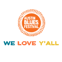 Love You Fun Sticker by Austin Blues Festival