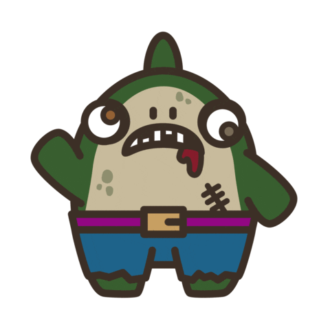 Halloween Monster Sticker
