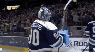 Boone Jenner Hug GIF by Columbus Blue Jackets