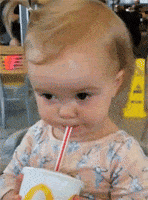 Baby Drinking GIF by reactionseditor