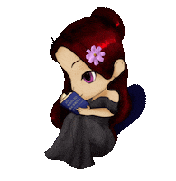 EmpressSuma chill book reading Sticker