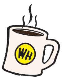 WaffleHouseOfficial coffee cup coffee mug hot coffee waffle house Sticker