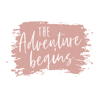 Adventure Begins Sticker by plumacreativa