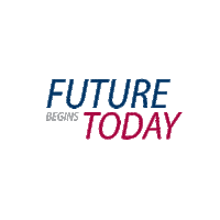 Future Begins Today Sticker by Press Glass