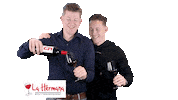 wijntapaslahermana cheers wine cooking restaurant Sticker