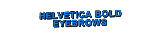 helvetica bold eyebrows Sticker by AnimatedText