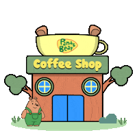Meet Up Coffee Shop Sticker