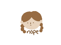 lazysuesue no sad face nope Sticker