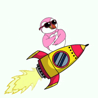 To The Moon Dancing GIF by Puffins