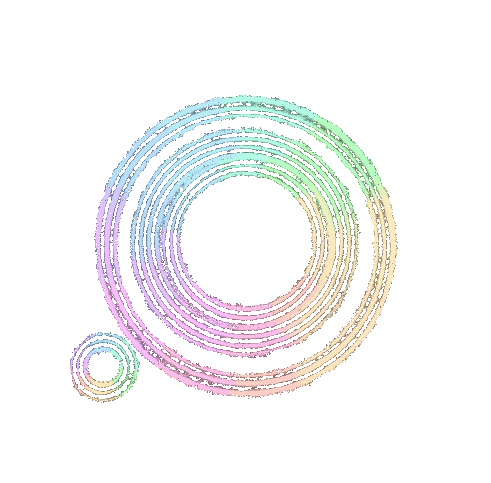 Rainbow Spinning Sticker
