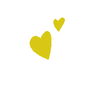 aicapas_com hearts yellow heart aicapas Sticker