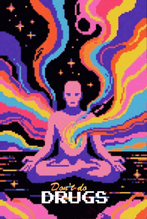 Pixel Art Trip GIF by The LSD Hotel