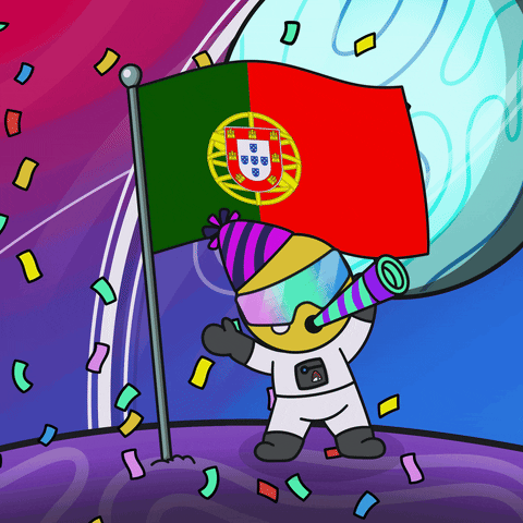 Portugal Flag Love GIF by Space Riders