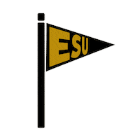 Black And Gold Stingersup Sticker by Emporia State University