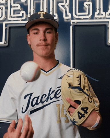 Georgia Tech Baseball GIF by Georgia Tech Yellow Jackets
