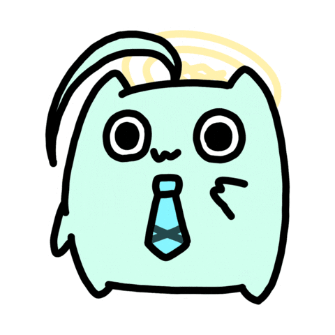 Cat Disappear Sticker by circlecan
