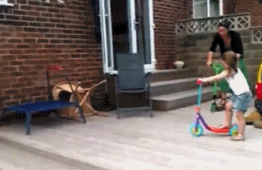 woman fail GIF