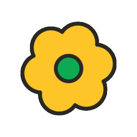 maevechocolate flower garden maeve yellow flower Sticker