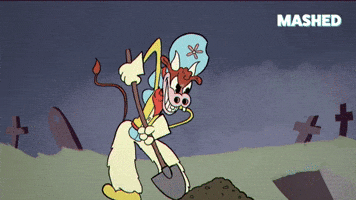 Digging Grave Digger GIF by Mashed