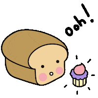bread toast Sticker by Loof and Timmy