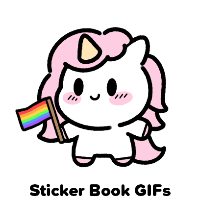 Love Is Love Rainbow Sticker by Sticker Book iOS GIFs