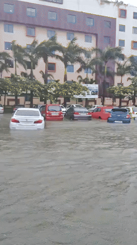 Roads Under Water as Approaching Cyclone Michaung Drenches Chennai