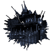 Haunted House Halloween Sticker