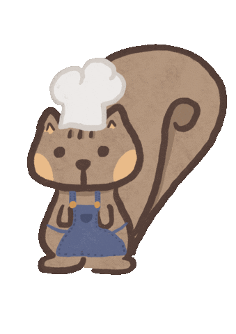 Luna Squirrel Sticker