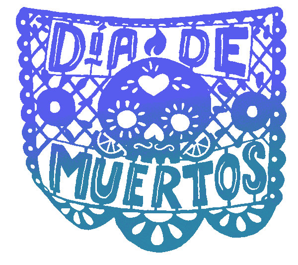 sticker dia de muertos